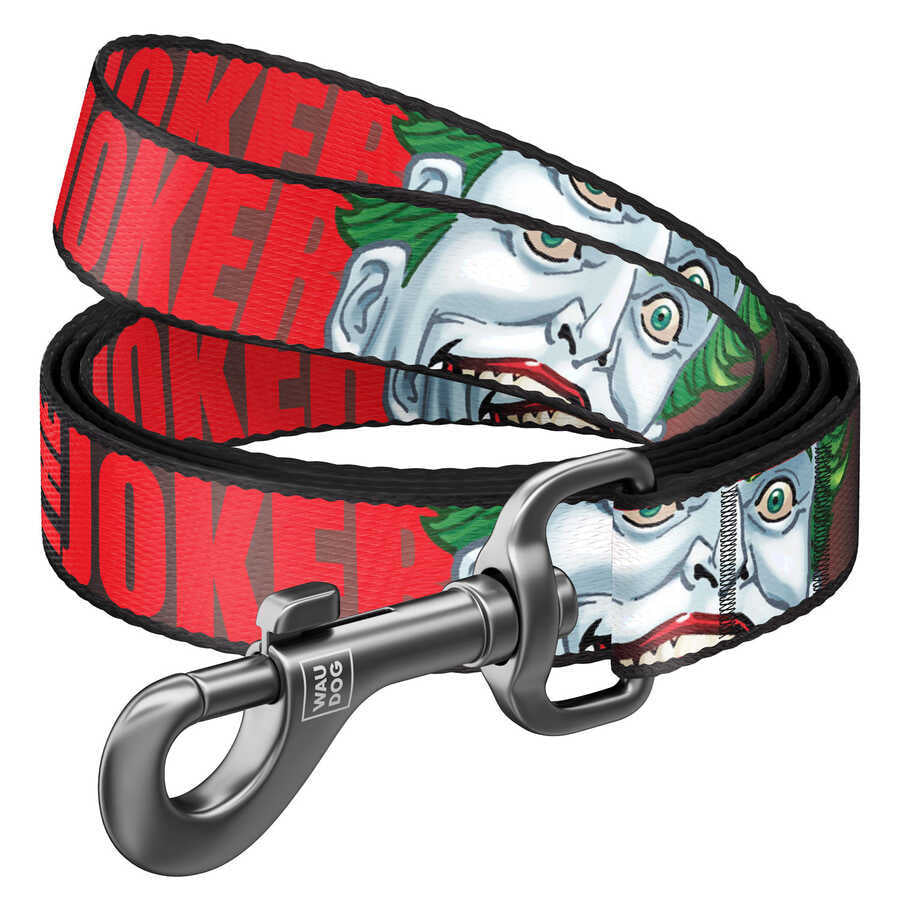 0110-2008 Waudog Nylon Dog Leash "joker" Design, W 10 Mm, L 122 Cm