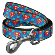 0120-2006 Waudog Nylon Dog Leash "superman Logo" Design, W 20 Mm, L 122 Cm