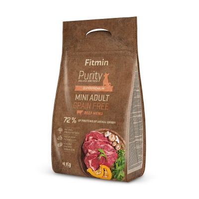 Fitmin Dog Purity Gf Biftekli Ufak Irk Yetişkin Köpek Maması 4 Kg
