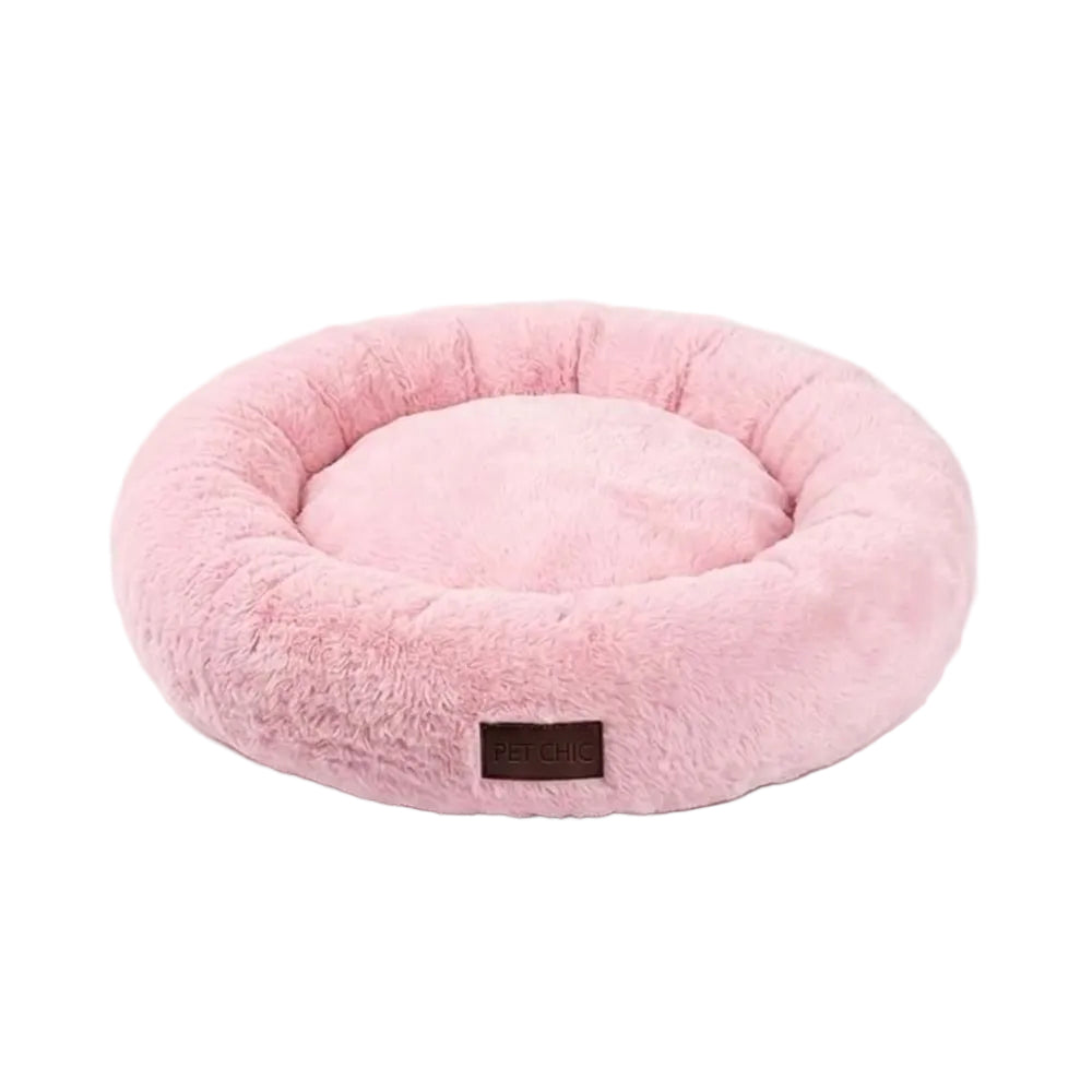 Petchic Tuti Pelüş Simit Yatak Pembe 60 Cm