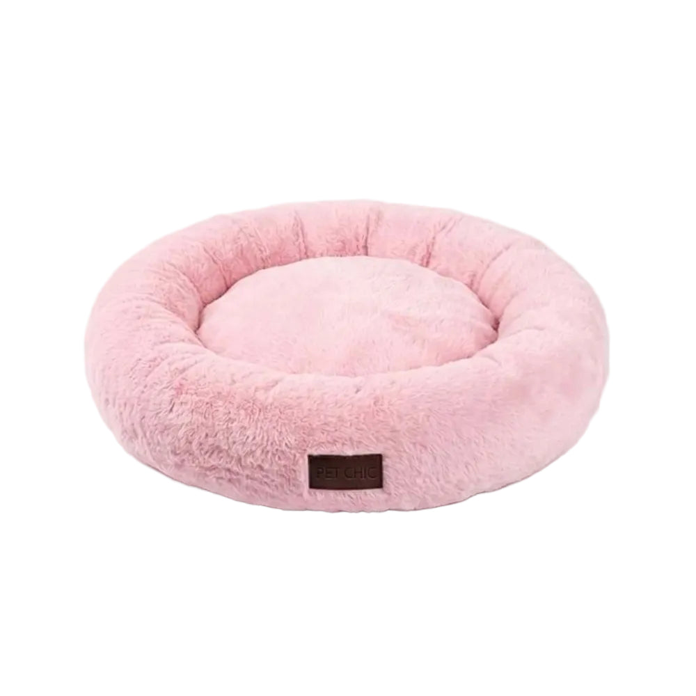Petchic Tuti Pelüş Simit Yatak Bej 60 Cm
