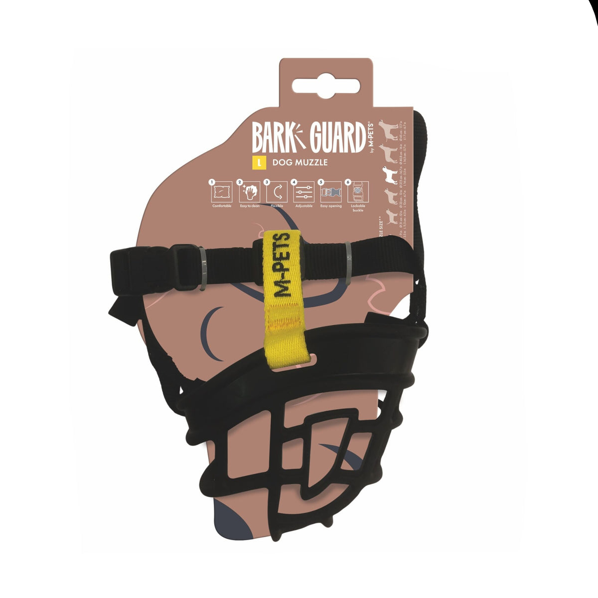 10845599 M-pets Bark Guard Ağızlık (l) Black/yellow