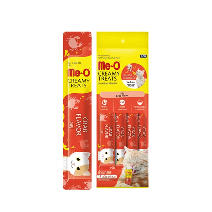 Me-o Creamy Yengeçli Ve Ton Balıklı Kedi Kreması 4x15 Gr