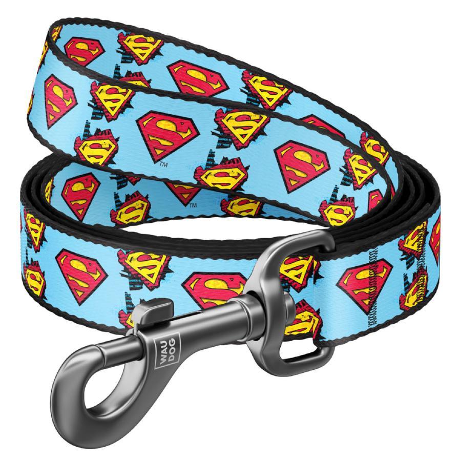 Waudog Leash "superman" Design, W 20 Mm, L 122 Cm 0120-2005