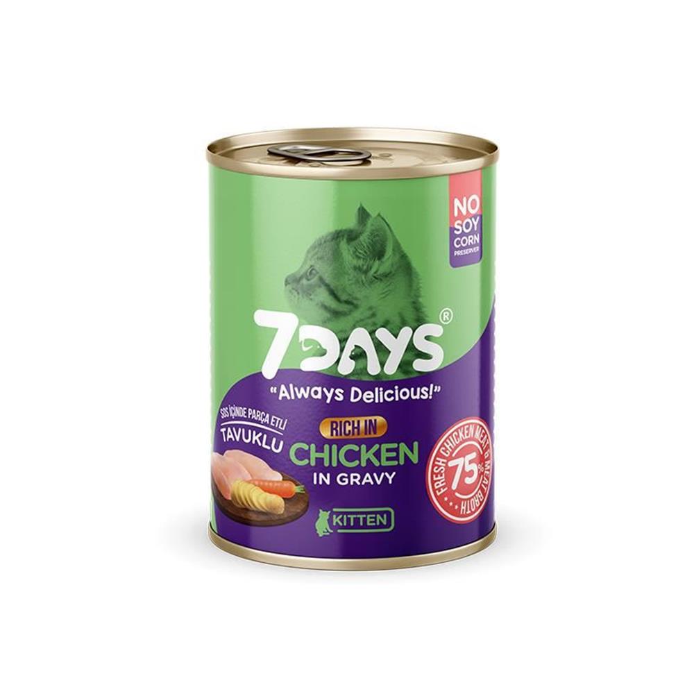 7days Yavru Kedi Konservesi Tavuklu 415 Gr