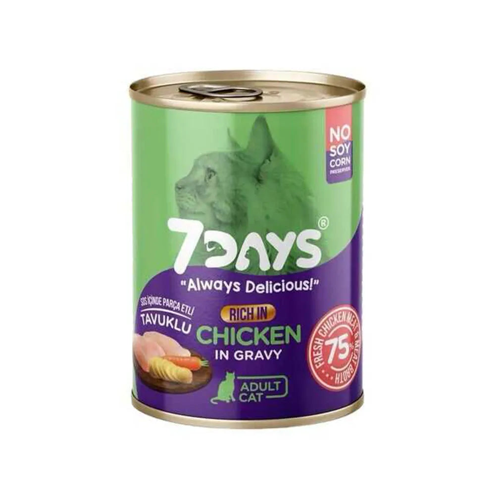 7days Kedi Konservesi Tavuklu 415 Gr