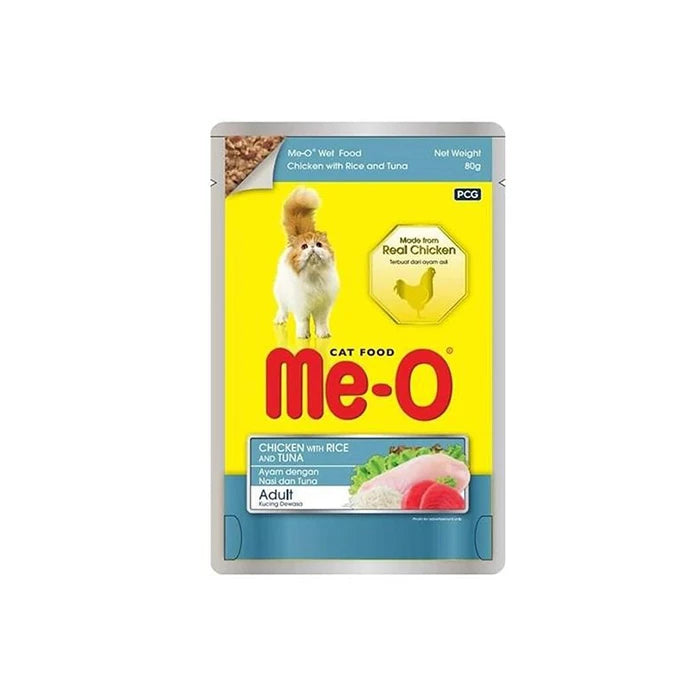 Me-o Tavuk İle Pirinç Ve Ton Kedi Yaş Maması 80 Gr