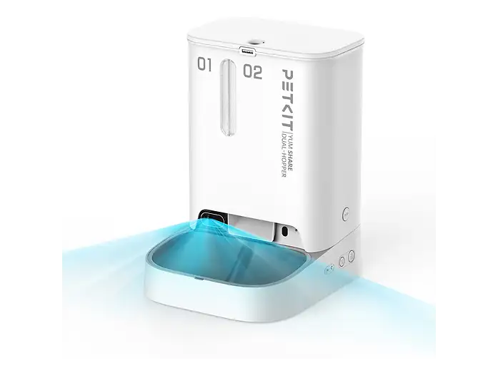 Petkit Yumshare Dualhopper 2 Camera Pet Feeder White