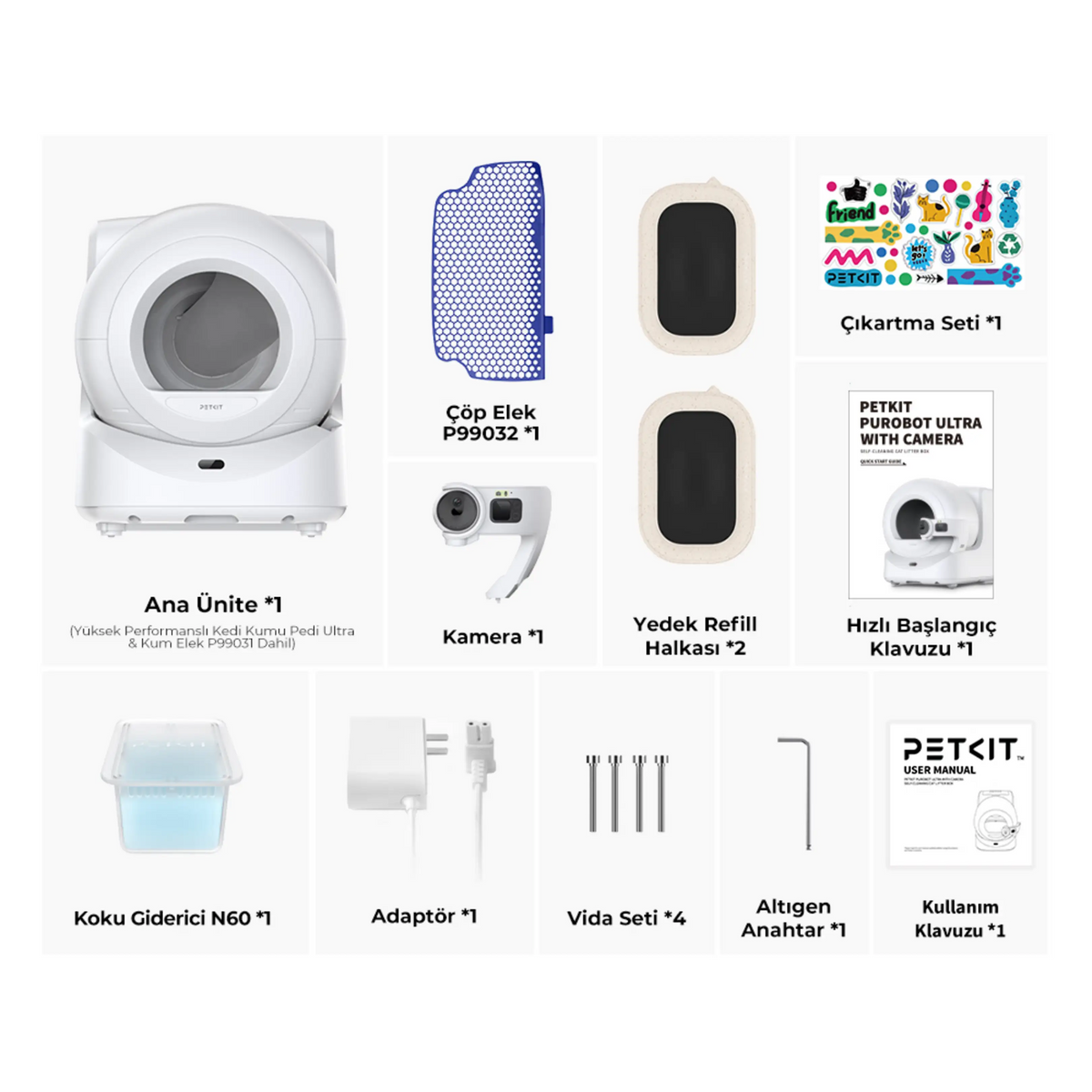 Petkit Purobot Ultra With Camera White