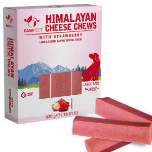 Pawfect Himalayan Cheese Köpek Ödülü L 3 Lü Strawberry Bars