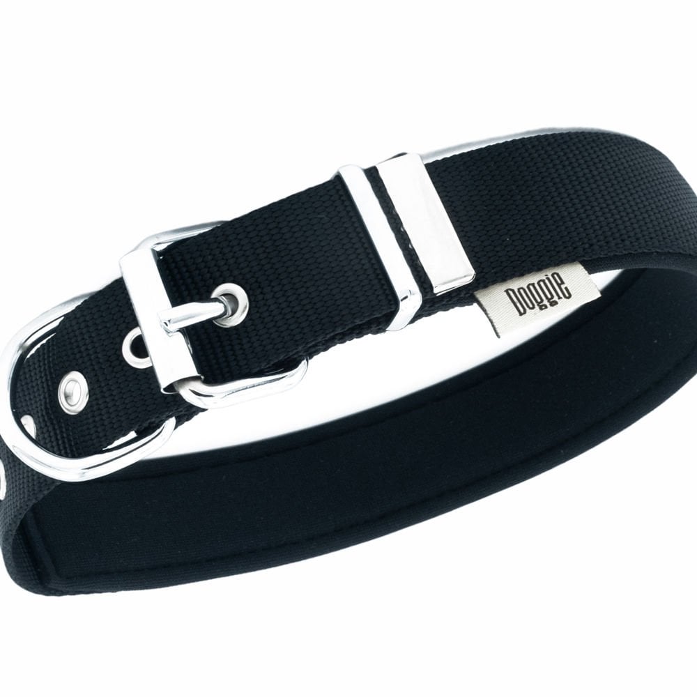 Doggie Konfor Dokuma Köpek Boyuntasması 1,5x20-25 Cm Siyah