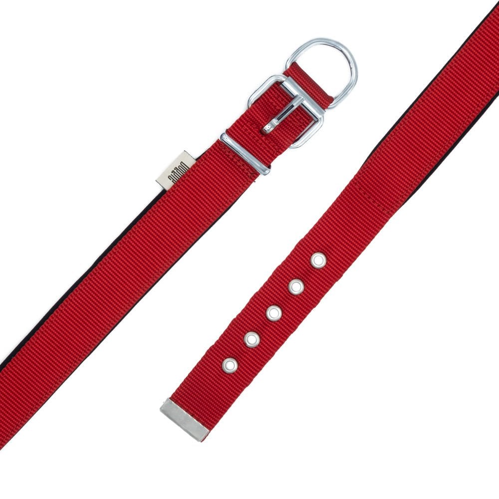 Doggie Kemik Süslü Dokuma Köpek Tasması 2.5x42-50cm (kırmızı)