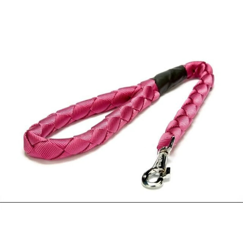 Doggie Dokumadan El Yapımı Örgülü Köpek Gezdirme Kayışı M-3x100cm - Purple