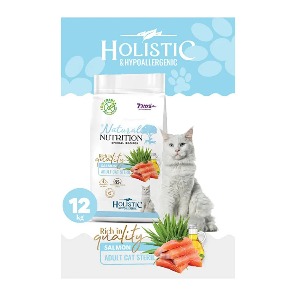Natural Nutrition Adult Cat Steril Salmon 12kg