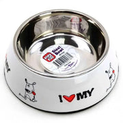 Playfull Diva Köpekler İçin Desenli Çelik Mama Ve Su Kabı 15 Cm