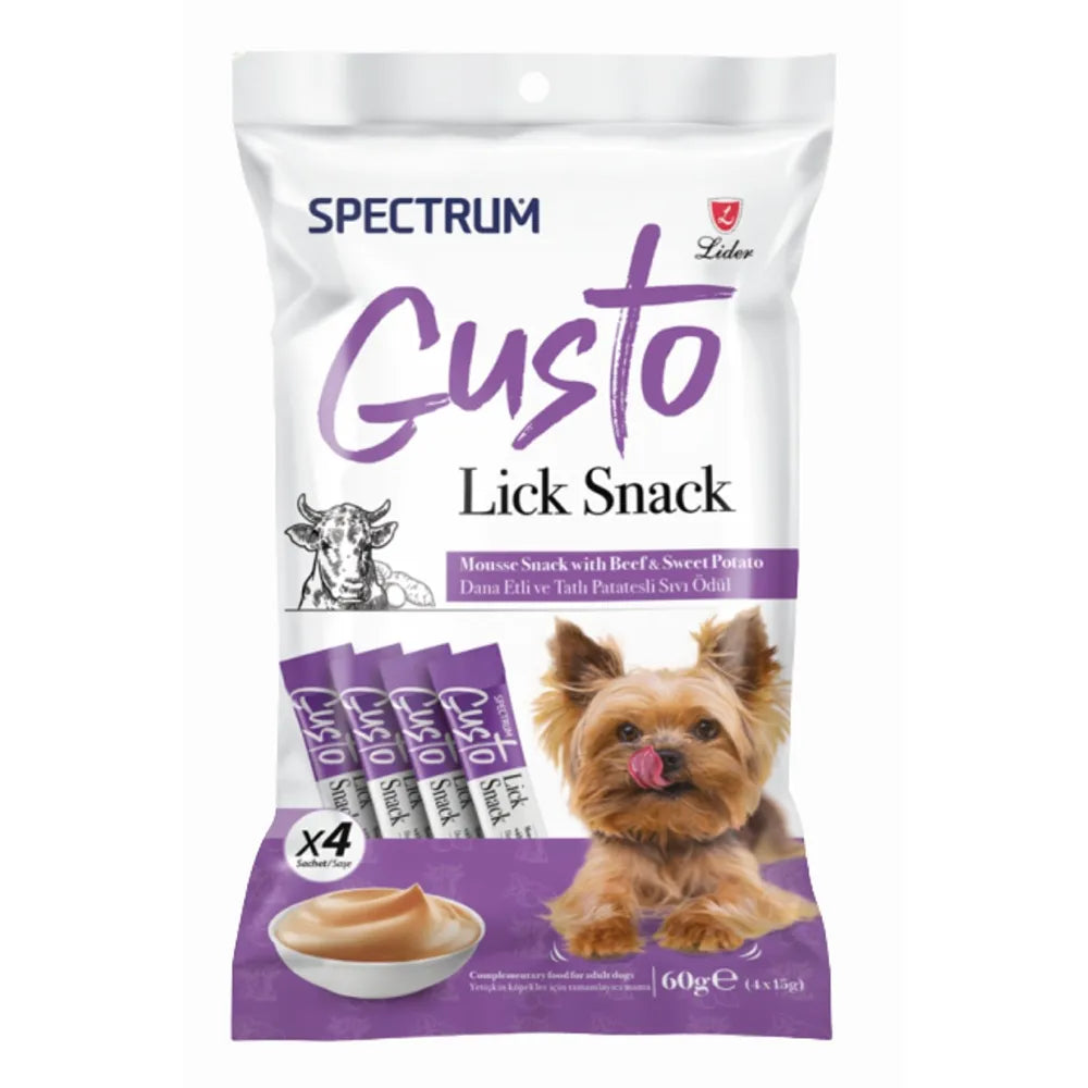 Spectrum Gusto Dana Etli Ve Tatlı Patatesli Köpek Sıvı Ödülü 4x15g