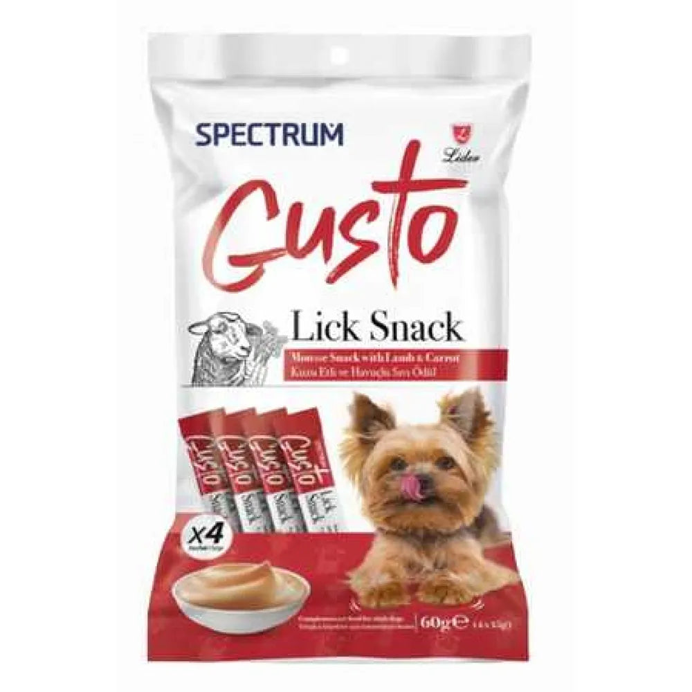 Spectrum Gusto Kuzu Etli Ve Havuçlu Köpek Sıvı Ödülü 4x15g