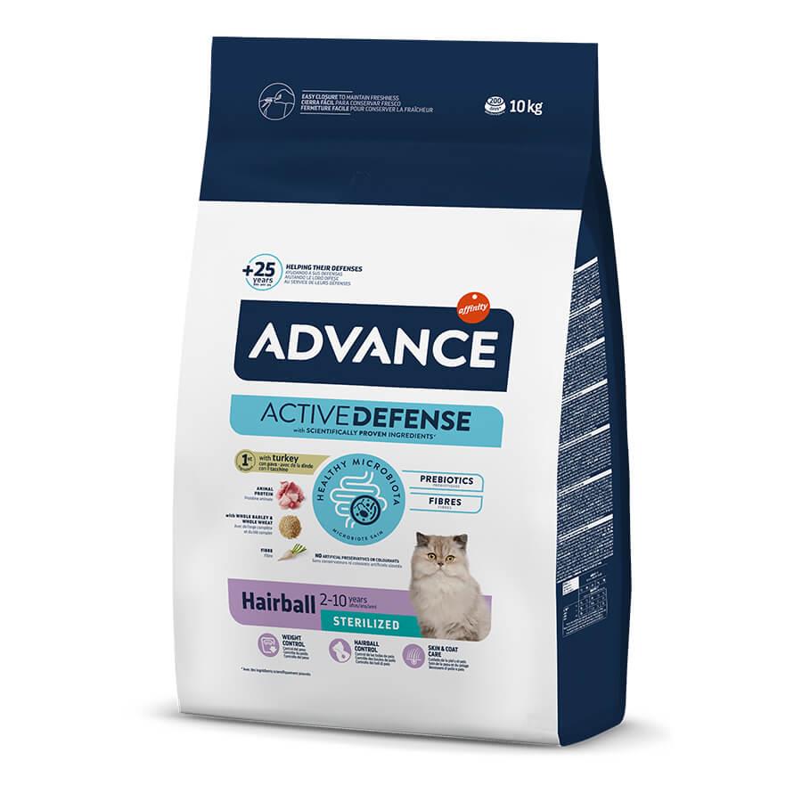 Advance Sterilized Hairball Hindili Kısır Kedi Maması 10 Kg