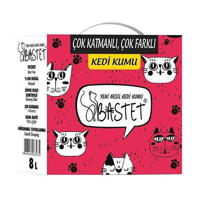 Basted Topaklanan Premium Doğal Kedi Kumu 8 Lt