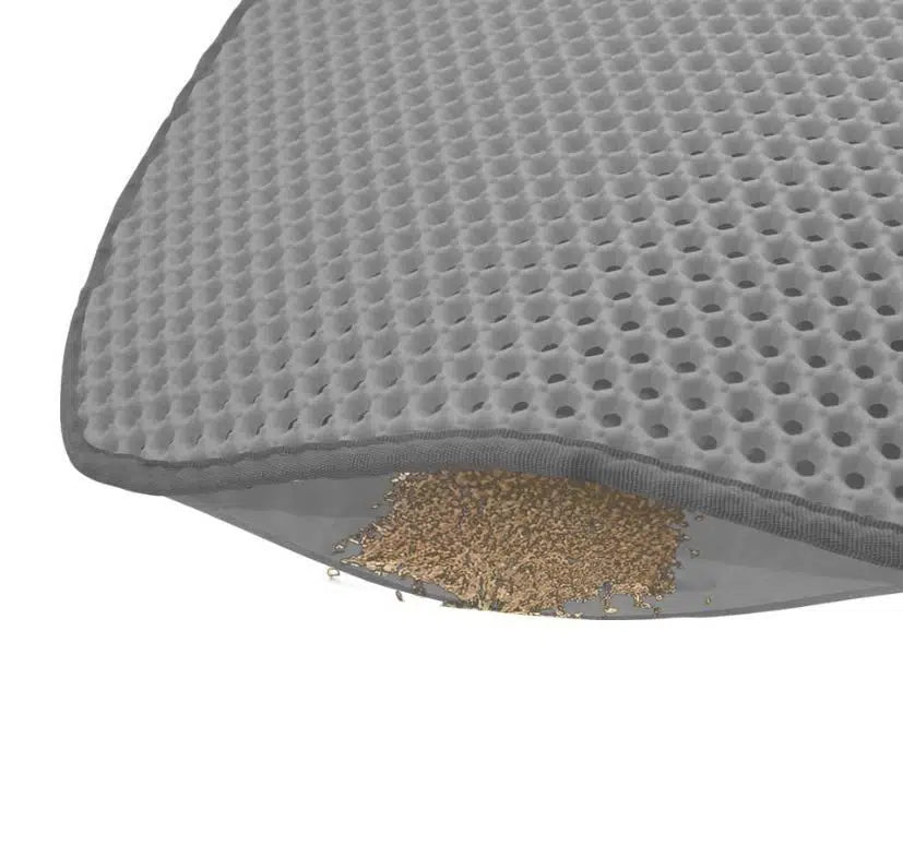 Cattie Taraklı Eva Kedi Kumu Paspası 50x50cm (gri)