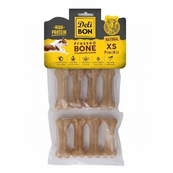 Delibon Kemik Köpek Ödül Maması 7cm 8 Adet (natürel)