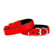 Doggie Kemik Süslü Dokuma Köpek Tasması 2.5x37-45cm (kırmızı)