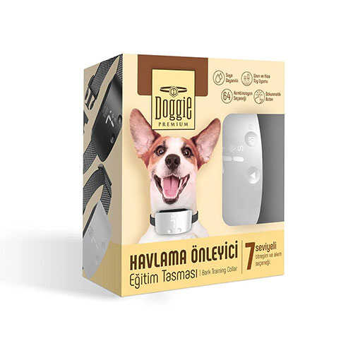 Doggie Havlama Önleyici Eğitim Tasması Whıte