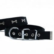 Doggie Kemik Süslü Dokuma Köpek Tasması 2x30-35cm (turuncu)