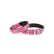 Doggie Kemik Süslü Dokuma Köpek Tasması 2.5x42-50cm (mor)