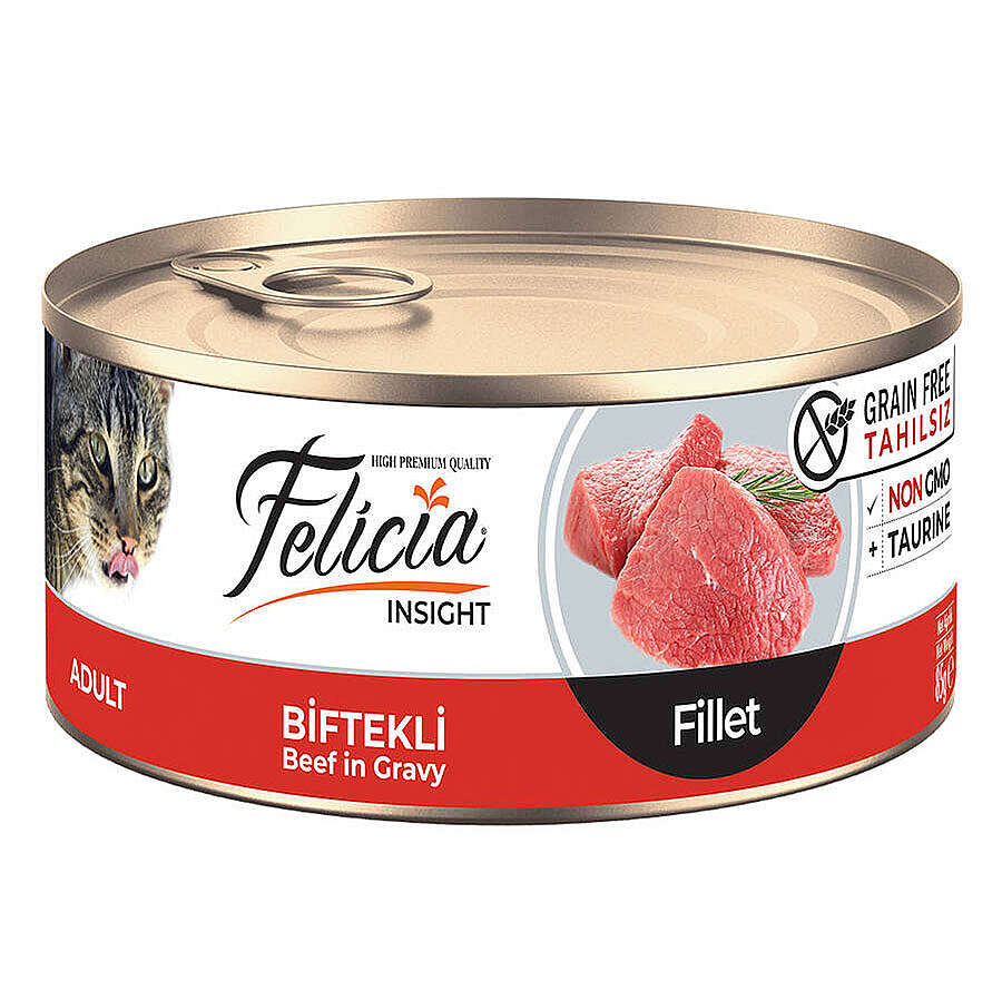 Felicia Biftekli Fileto Yetişkin Kedi Maması 85 Gr