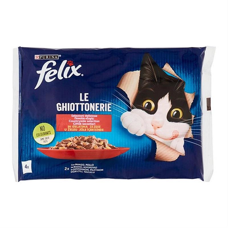 Felix Sığır Etli Kedi Avantajlı Paket 4x85 Gr