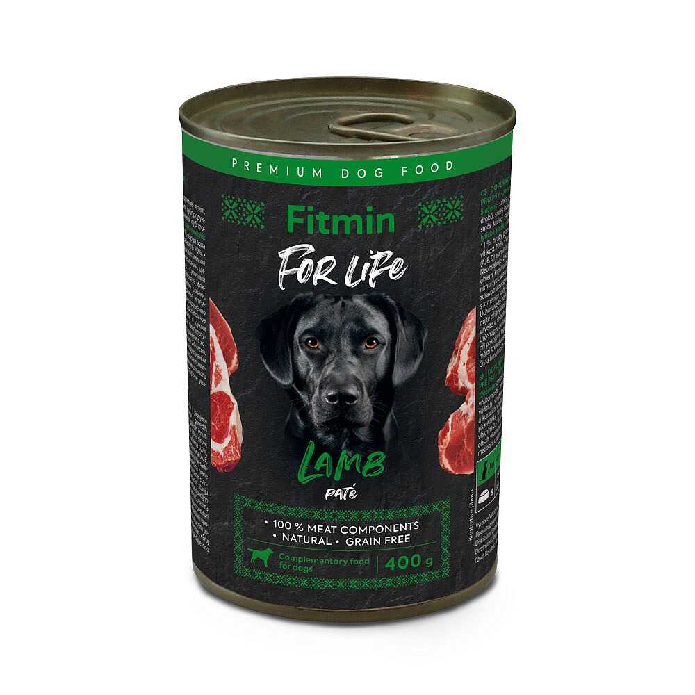 8595237033447 - Fitmin For Life Kuzu Etli Pate Köpek Konserve Maması 400 Gram