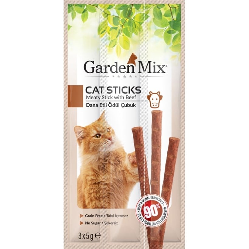 Gardenmix Dana Etli Kedi Stick Ödül 3x5 Gr