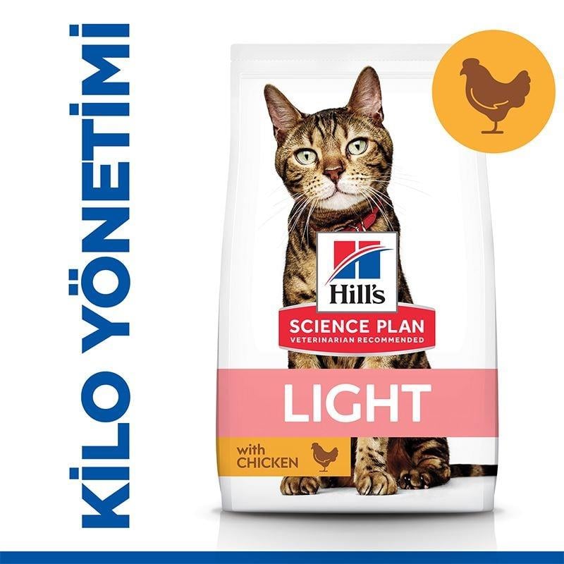 Hills Adult Light Tavuklu Yetişkin Kedi Maması 1,5 Kg