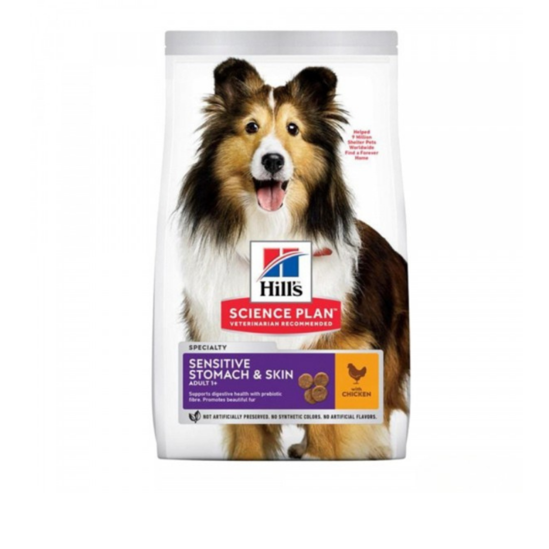 Hills Adult Sensitive Skin Hassas Köpekler İçin Tavuklu Yetişkin Köpek Maması 2.5 Kg