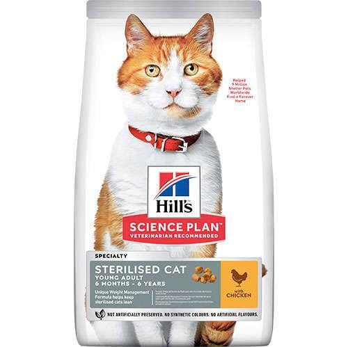 Hill's Sp Yetişkin Tavuklu Kısırlaştırılmış Kedi Maması 3kg