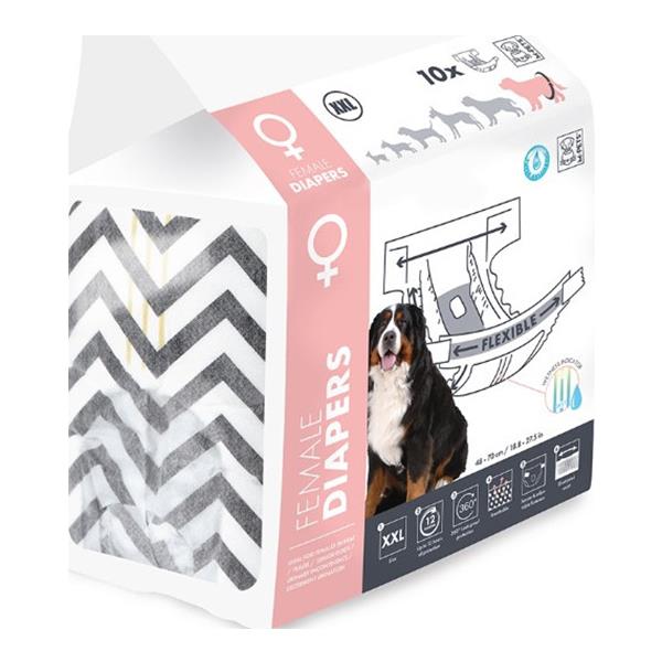 10124699 M-pets Dıapers Dişi Köpekler İçin Külot (xxl) 10lu