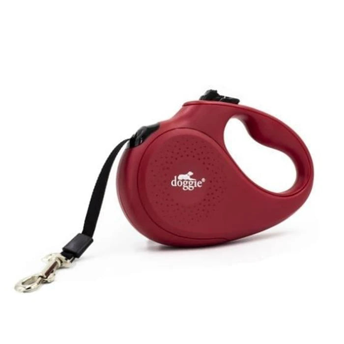 Doggie otomatik Uzatma Tasması Master Seri Kırmızı L-50kg/5mt
