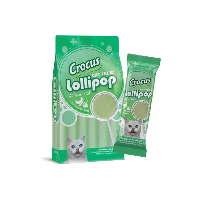 Crocus Tavuklu Ve Kedi Çimli Kedi Lolipop