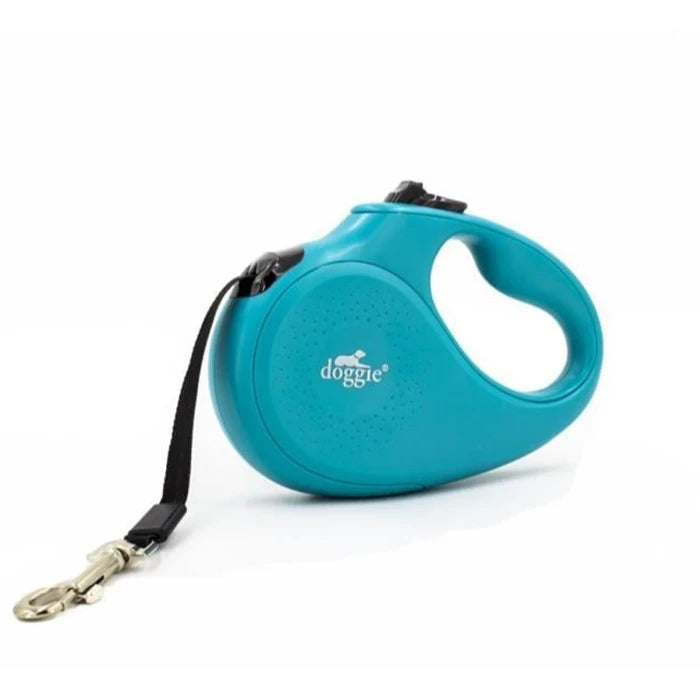 Doggie otomatik Uzatma Tasması Master Seri Mavi L-50kg/5mt