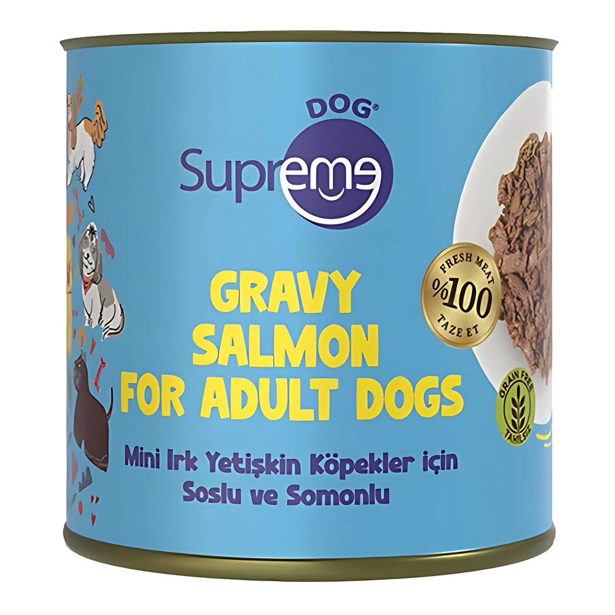 Supreme Soslu Ve Somonlu Küçük Irk Yetişkin Köpek Konserve Maması 200g