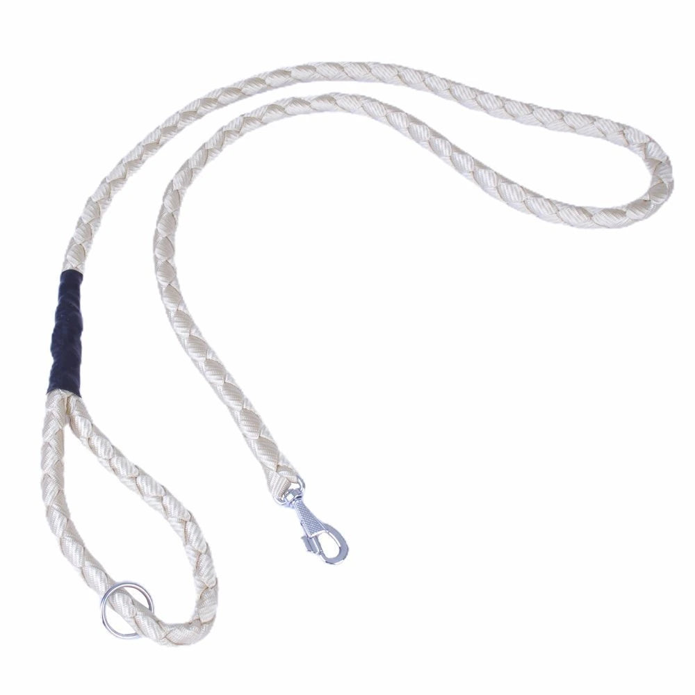 Doggie Dokumadan El Yapımı Örgülü Köpek Gezdirme Kayışı M-2x140cm - Haki