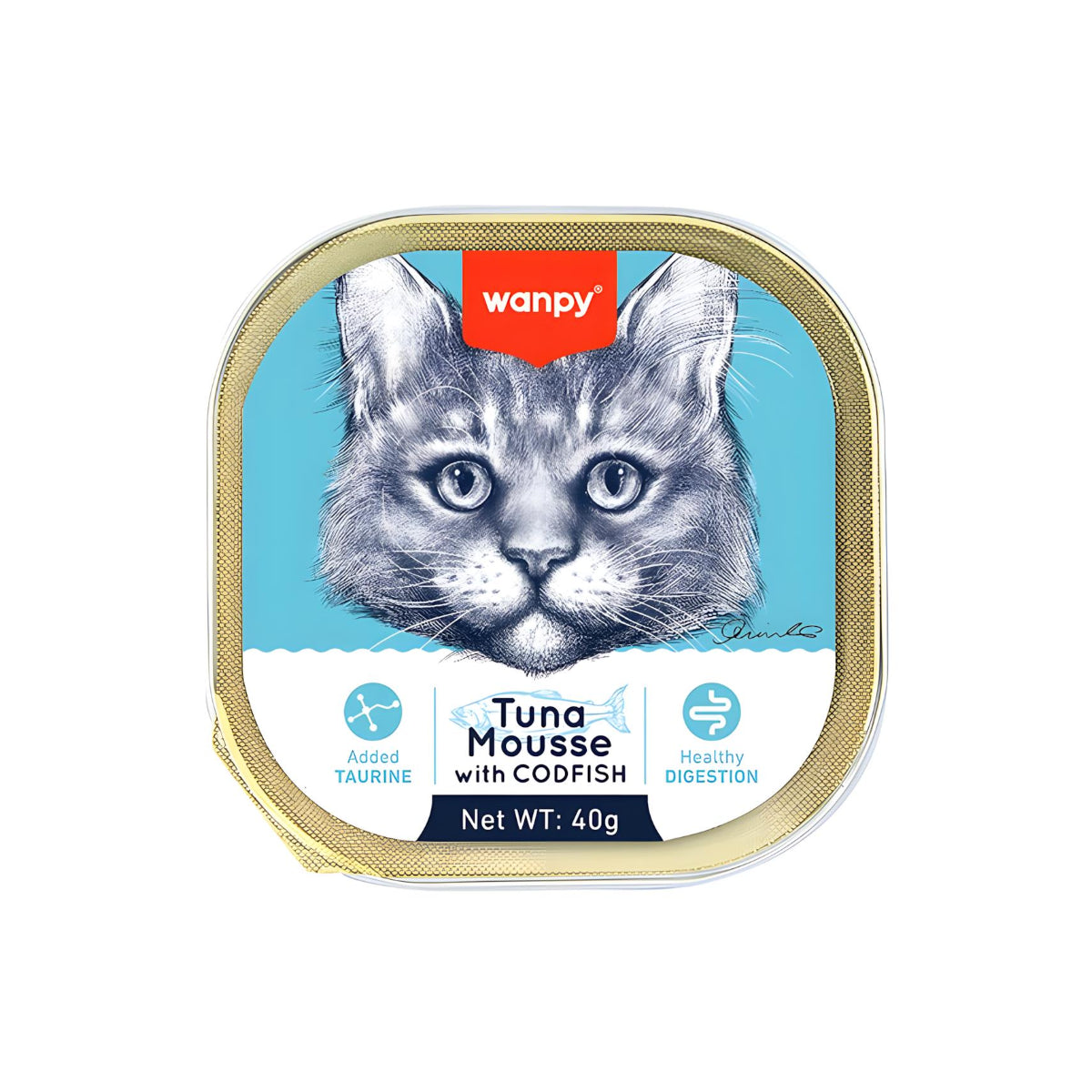Wanpy Ton Ve Morina Balıklı Alutray Kedi Yaş Mama 40 Gr