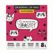 Bastet Topaklanan Premium Doğal Kedi Kumu 8 Lt