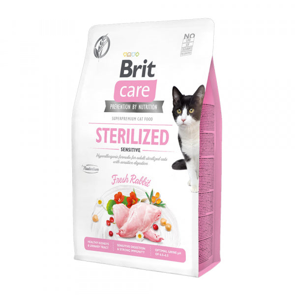 Brit Care Hypo-allergenic Sensitive Tahılsız Tavşanlı Kısır Kedi Maması 2 Kg