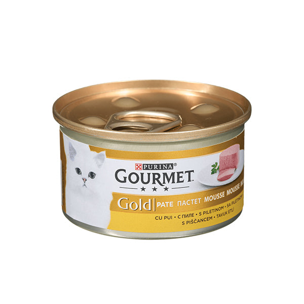 Gourmet Gold Kıyılmış Tavuk Etli Kedi Yaş Mama 24x85g(yeni)