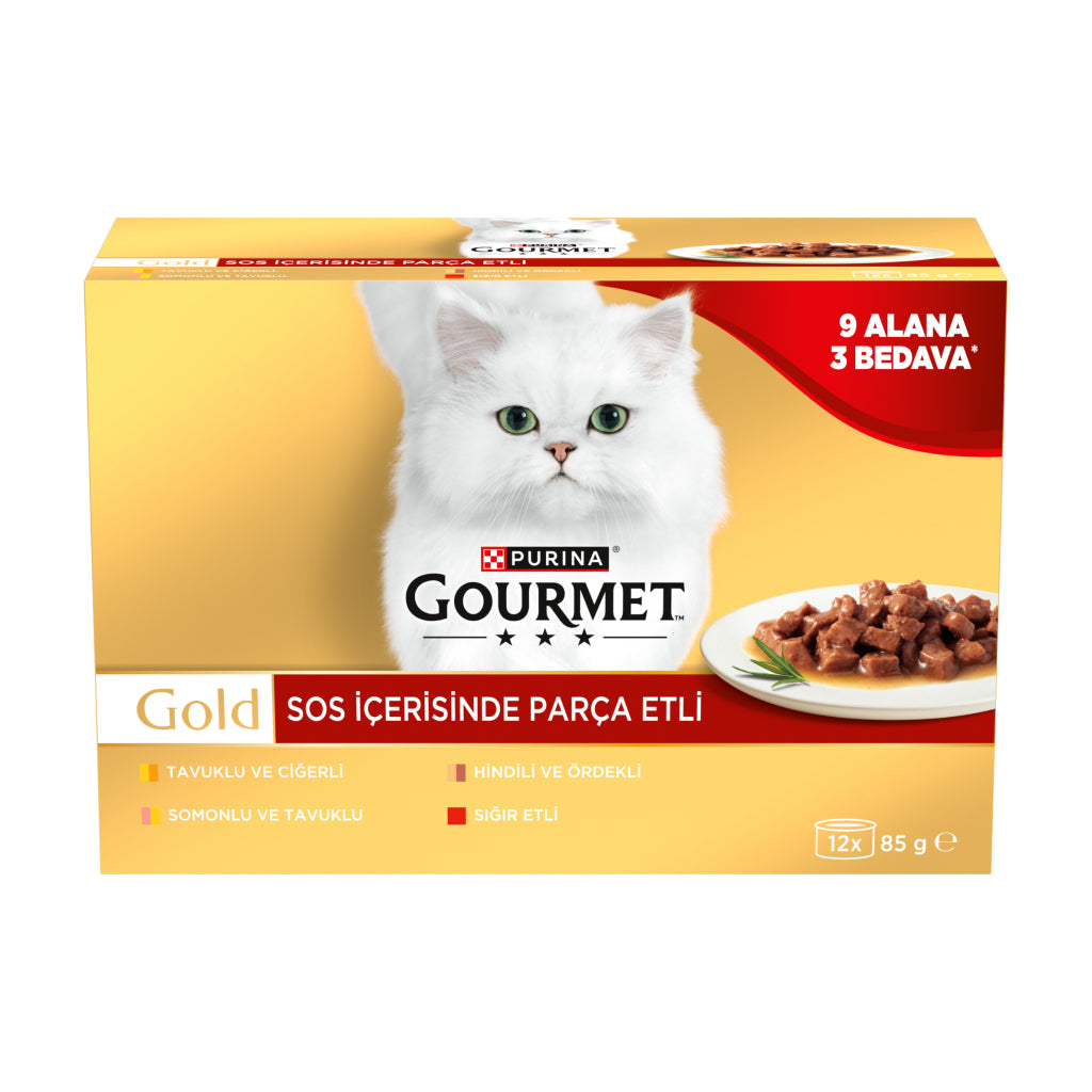Gourmet Gold Parça Sığır Etli (9+3) 85g