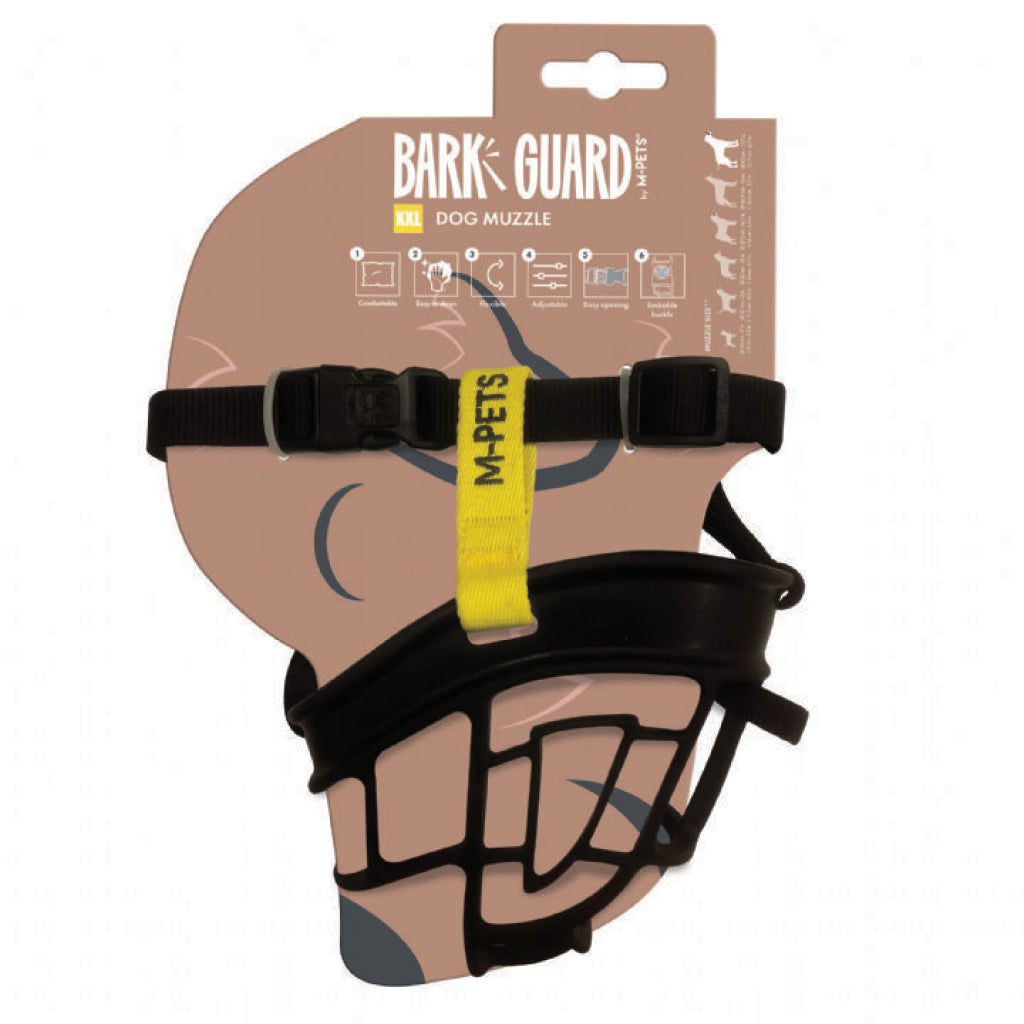 10845699 M-pets Bark Guard Ağızlık (xl) Black/yellow
