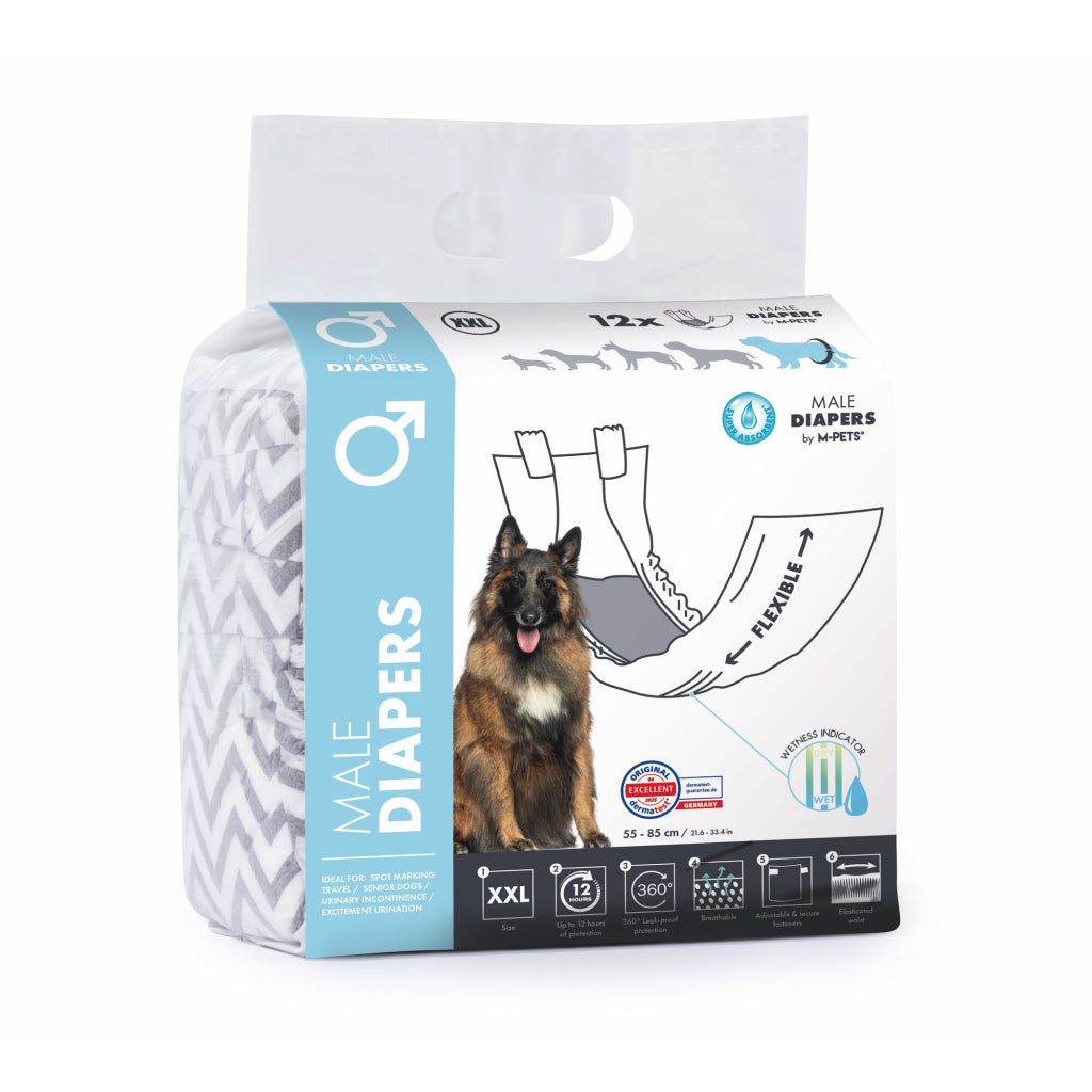10175099 M-pets Dıapers Erkek Köpekler İçin Külot (xxl) 12li