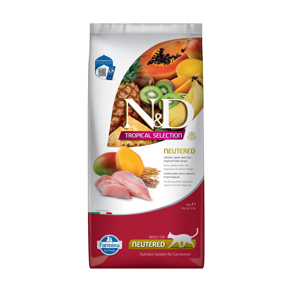 Nd Tropical Tavuklu Kısır Kedi Maması 10 Kg